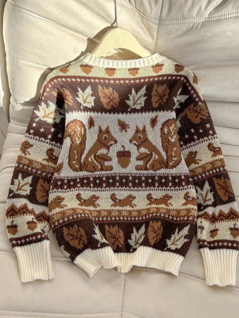 Squirrel harvest sweater